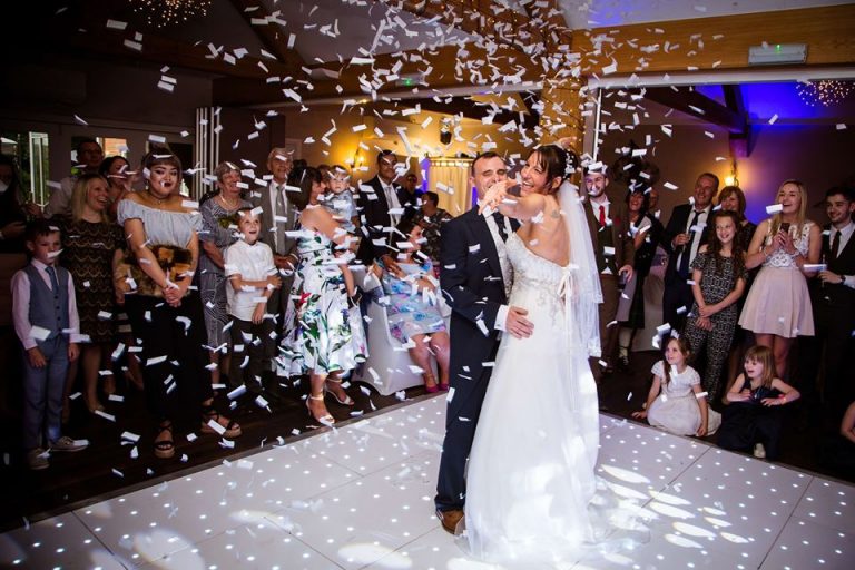 Bride & Groom White Starlit Dance Floor