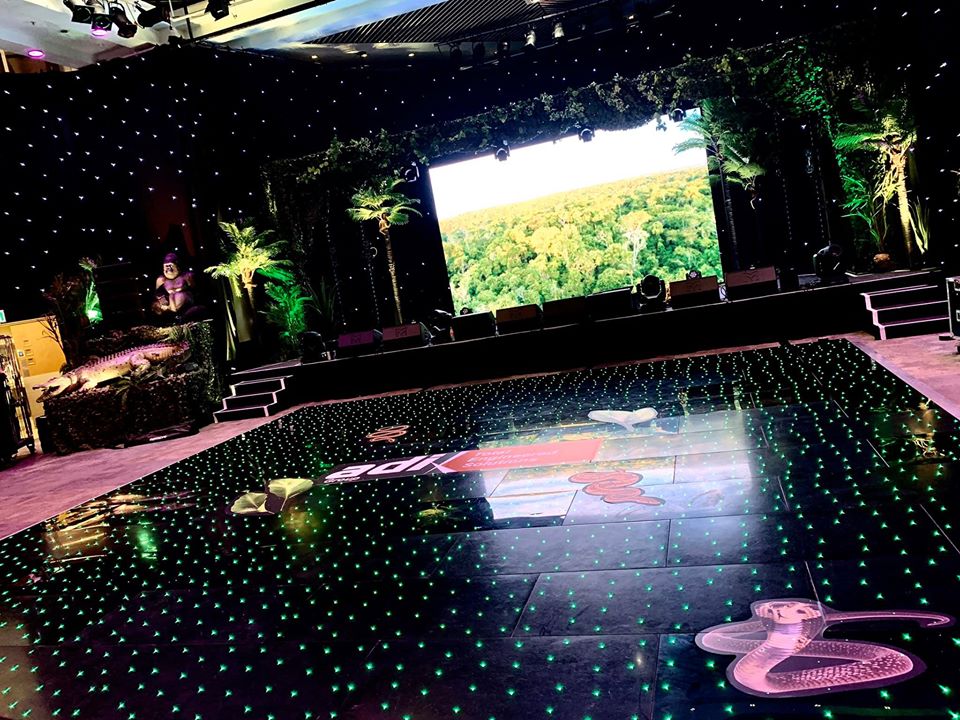 Black Starlit Dance Floor