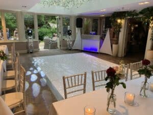 White Starlit Dance Floor Hire Redditch