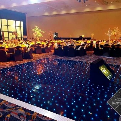 16ft Black Starlit Dancefloor